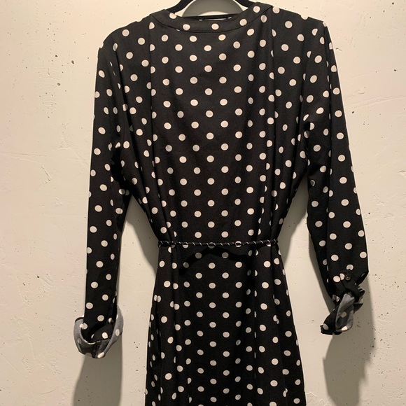Merona Long Sleeve Polka Dot Pocket Dress - Picture 3 of 5